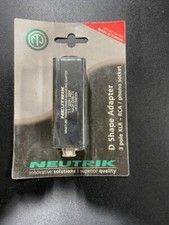 Neutrik NA2F-D0B-TX 3 Pole XLR Female - RCA / Phono Socket Adapter - Black Coded