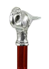 Vintage Victorian Walking sticks Swan Handle Stick Cane Spiral Carved Gift