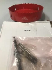 155 mm Bi-Metal HSS Hole Saw Drill Bit Aluminum Iron Pipe Wood Metal Cutter 