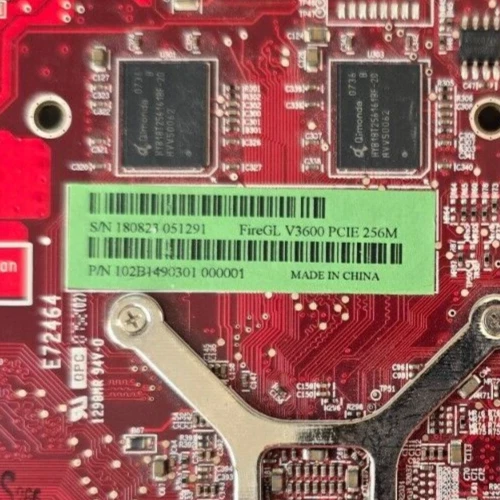 ATI FireGL 102B1490301 V3600 256MB PCIE 256M Workstation Video Card - Image 2 of 4