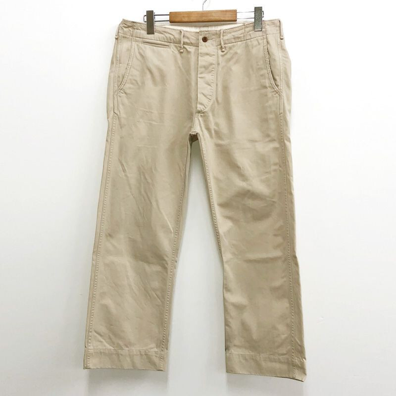 RRL RALPH LAUREN FIELD CHINO PANTS MEN BEIGE MATERIAL COTTON RRL RALPH LAUREN FIELD CHINO PANTS MEN BEIGE MATERIAL COTTON