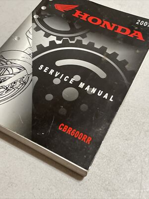 2007 Honda CBR600RR OEM Factory Service Manual #61MFJ00 | eBay