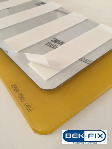 24x Number Plate Double Sided Foam Adhesive Fixing Pads Weatherproof Sticky Pads - Picture 4 of 18