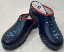 Gretels Clogs Size 40 Made In Sweden Blue 