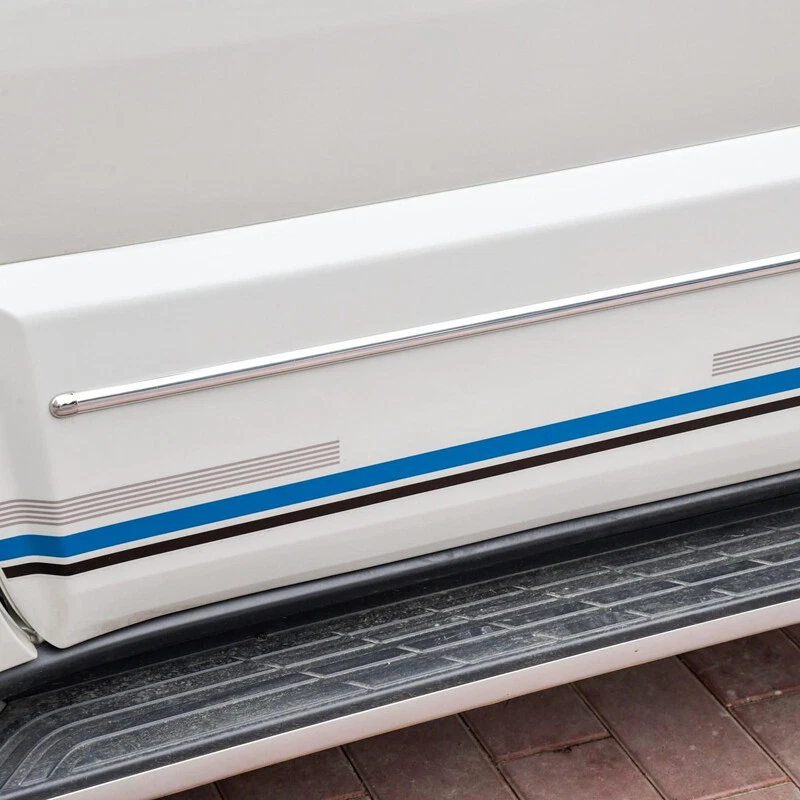 For Mitsubishi Pajero V80 2007-2021 Chrome Door Body Side Molding Line Trim 4pcs - image 3 of 4