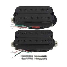 Set of Black Open Humbucker Pickups Alnico 5 Neck  Bridge Guitar Pickups