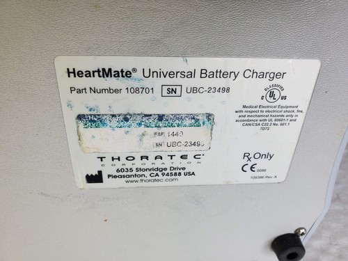 Thoratec Heartmate Universal 108701 Battery Charger Version 3.4 - Picture 11 of 11