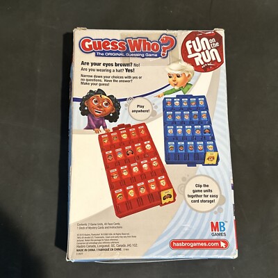 Hasbro Guess Who The Original Guessing Game Fun On The Run Kids