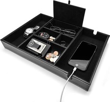 Valet Tray for Men, Nightstand Organizer, Entry Table Organizer