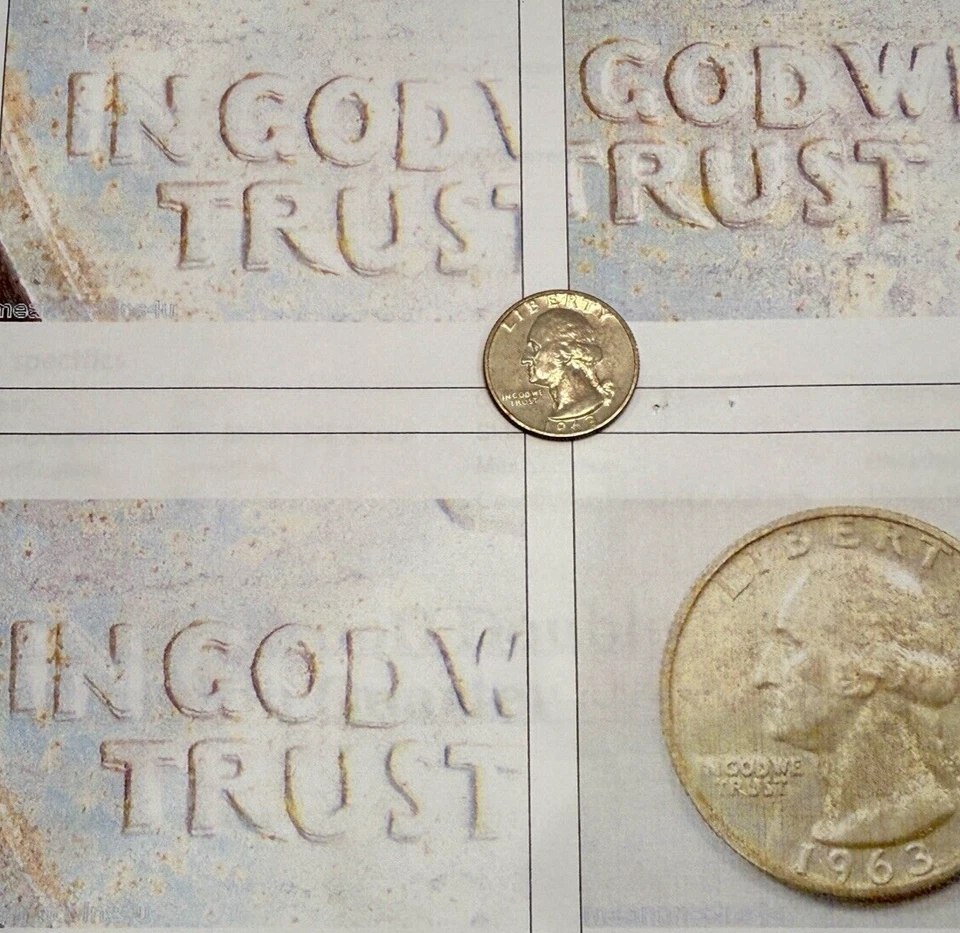 1963-P Silver Proof 25c ~ ERROR Doubled Die Obverse ~ Toned Bargain ~ H98 - Image 4 of 4