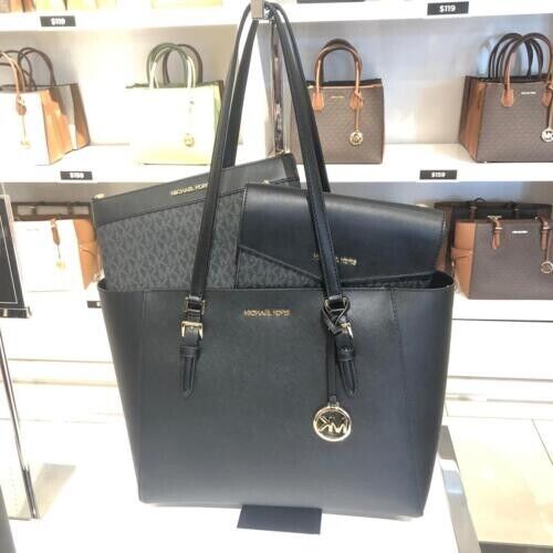 Michael Kors Charlotte Large Leather 3-in-1 Tote Crossbody Michael Kors Charlotte Large Leather 3-in-1 Tote Crossbody
