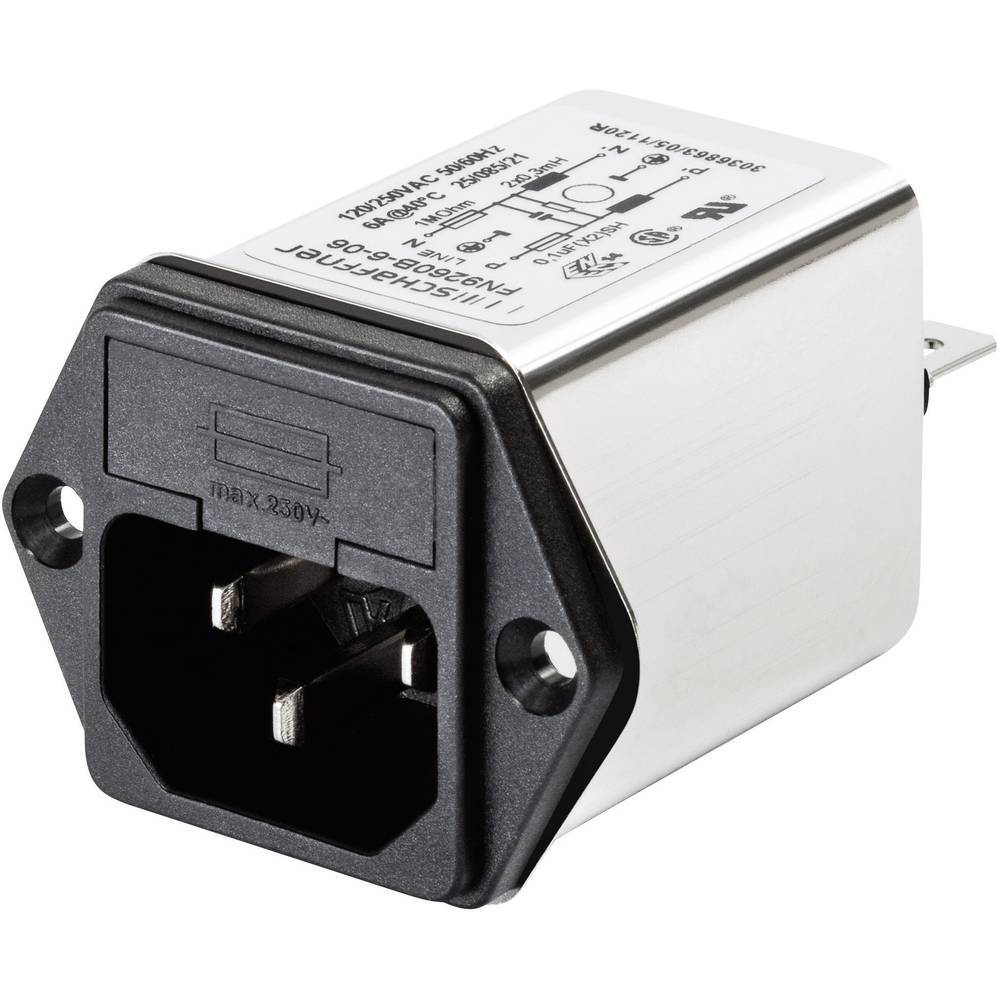 Schaffner FN 9260-4-06 FN 9260-4-06 Filtro di rete con connettore, con fusibile