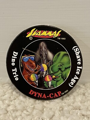 Slammas Dyna-Cap * Dino Trio * Shave Ice Age POG Milk Cap