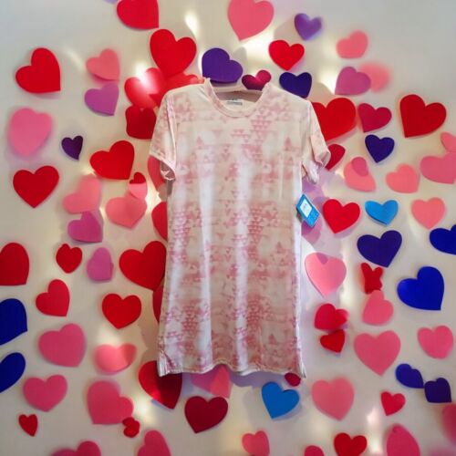 Columbia Women's Omni Shade Dress Fork Stream Vista Pink White Peach Size L NEW!