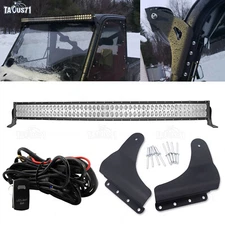 For Polaris Ranger XP 900 1000 Pro-Fit Cage 50'' LED Light Bar Roof Bracket Wire
