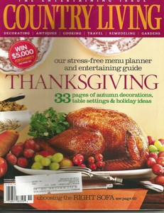 COUNTRY LIVING - November, 2004 - Thanksgiving - The ...