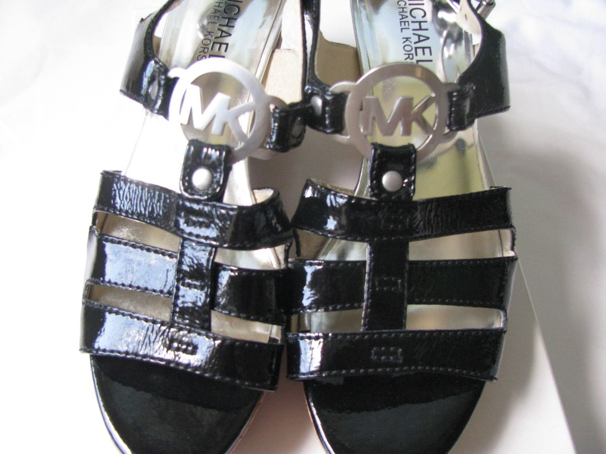 Michael Kors Size 6.5 M Women's Black Patent Leather Wedge Michael Kors Size 6.5 M Women's Black Patent Leather Wedge