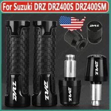US Handle Grips Handle Bar End Cap Tire Valve For Suzuki DRZ DRZ400S DRZ400SM