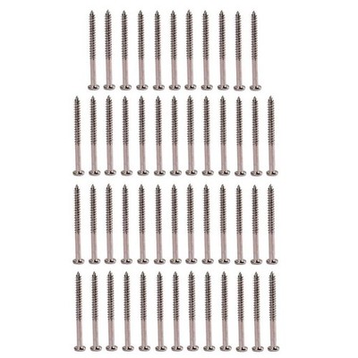 50 Stück Bassgitarre Pickup Befestigungsschrauben für PB JB P90 Pickups Nickel