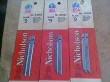 SIX Nicholson #9 Knife Jigsaw Blades 81091 Made In USA