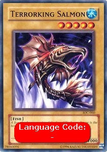 YuGiOh Terrorking Salmon (V.1) IOC-EN060 Common Englisch NM 1st