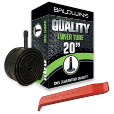 Baldwins 20 x 2.125 Bike Cycle Inner Tube Schrader Car Valve +BALDYS TYRE LEVER