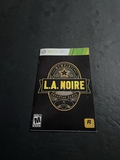 la noire xbox 360 Manual Only