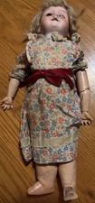 Antique Armand Marseille Doll 390 W/ Sleepytime Eyes & Colorful Dress 10”