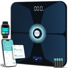 Smart Weight Scale, Mobile App, Tri-Color Light, BMI, Body Composition, Fat