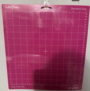 Hello Hobby Standard Grip 12" x 12" Craft Cutting Mat, Pink Grid