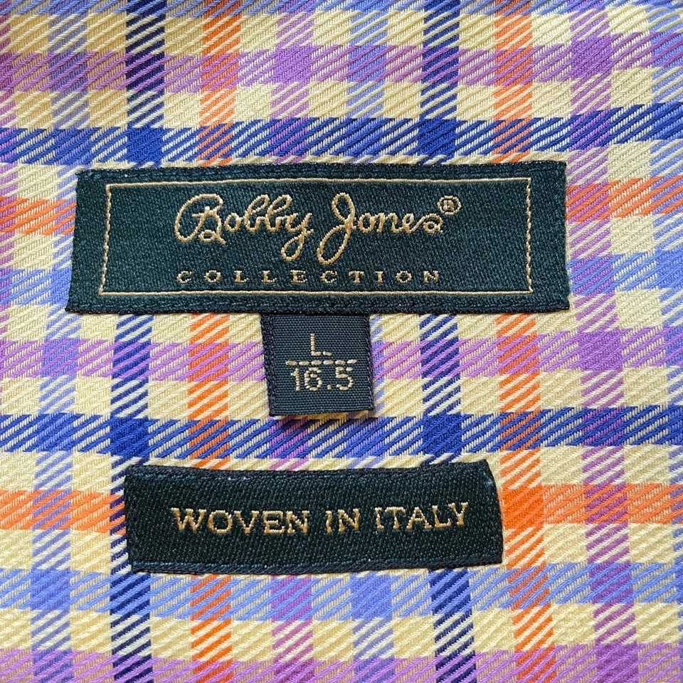 Bobby Jones Collection Long Sleeve Multicolor Dress Shirt Size L (16.5) - Image 3 of 4