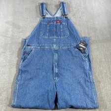 NWT Dickies Men's 38x30 Blue Denim Bib Overalls Carpenter Style