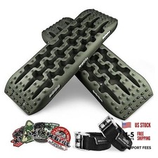 Olive 4WD Traction Tracks for Sand Snow Mud Recovery