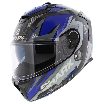 Casque de moto Shark Spartan GT Carbon - Urikan noir brillant bleu argent ca... - Photo 1/3
