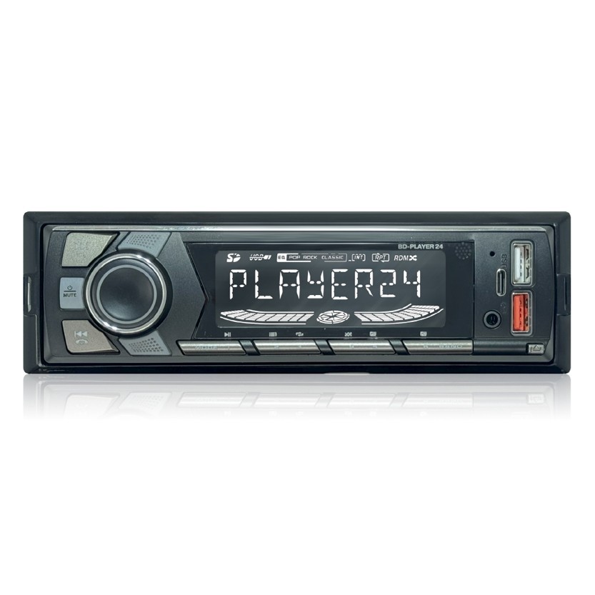 Autoradio RDS Bluetooth 1 DIN - 3 porte USB MP3 4x30W Telecomando Auto