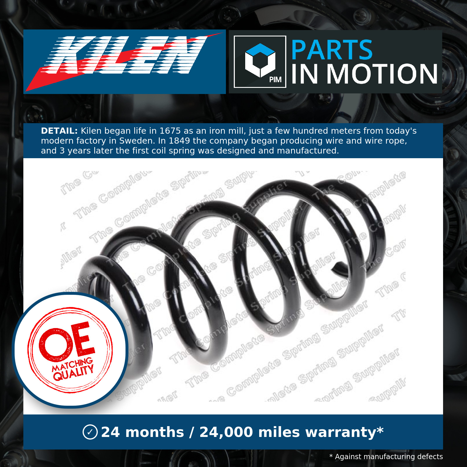 Coil Spring fits AUDI A6 C7 2.0D Front 15 to 18 Suspension Kilen 8K0411105ED New - Image 5