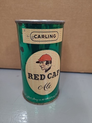 Vintage RED CAP Flat Top Bierdose 12 Unzen