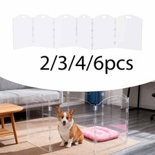 Klares Acryl-Hundetor, vielseitige Haustier-Zaunbarriere f&uuml;r K&auml;tzchen,
