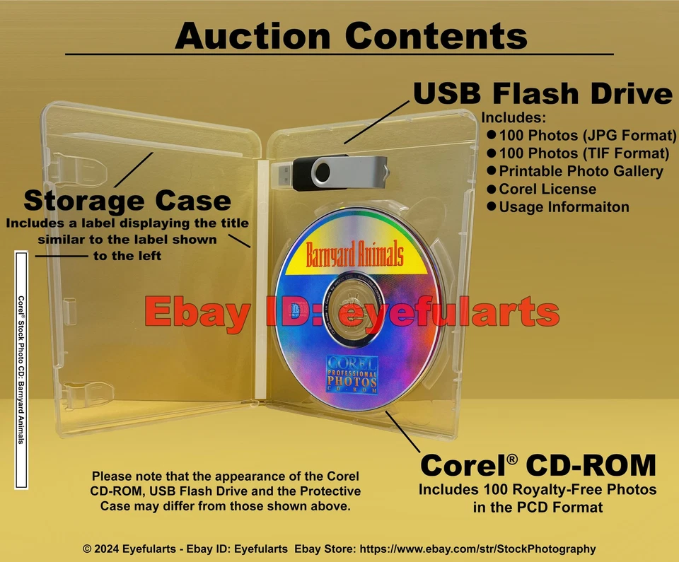 Barnyard Animals Corel Royalty-Free Stock Photo CD-ROM Disk & USB - Image 2 of 4