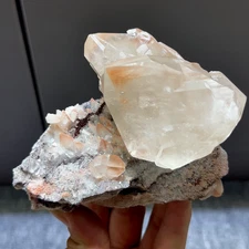 0.6kg Natural Red Calcite Mineral Specimen/China Healing Gift