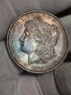 1880 Philadelphia Morgan Silver Dollar Uncirculated Gorgeous Envelope Toning