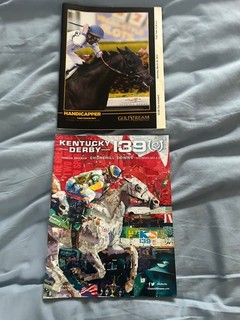 ORB Horse Racing Lot Programs/Autographs/Picture/Derby win ticket 2013