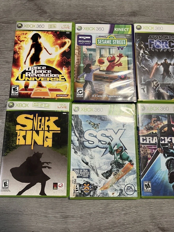 Lote de juegos Xbox 360 paquete con Crackdown, Mass Effect 3, Dance Dance, Star Wars Foto 3 de 4