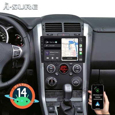 Android 14 CarPaly Stereo Radio For Suzuki Grand Vitara 2005-2014 GPS WIFI 2+32G