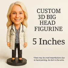 Custom Bobblehead Figurine Personalized Desk Model 5" Christmas Gift Coworker