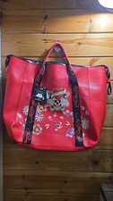 Ed Hardy NWT Red Weekender Bag with Shoulder Strap and Adjustable Strap New Tags