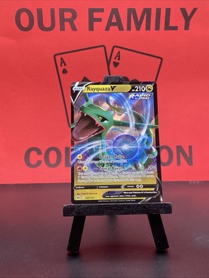 Rayquaza V 100/159 Crown Zenith Pokemon TCG Holo Rare 2023 NM