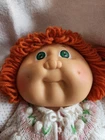 Vintage Cabbage Patch Kids Doll With Red Hair, Knit Booties And Sweater