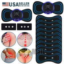 Pulse Tens Unit EMS Massager Back Full Body Muscle Stimulator Pain Relief Device