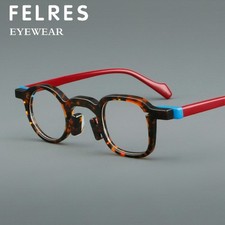 Acetate Frame Personality Fashion Eyeglasses Men Women Clear Lens Glasses Frames